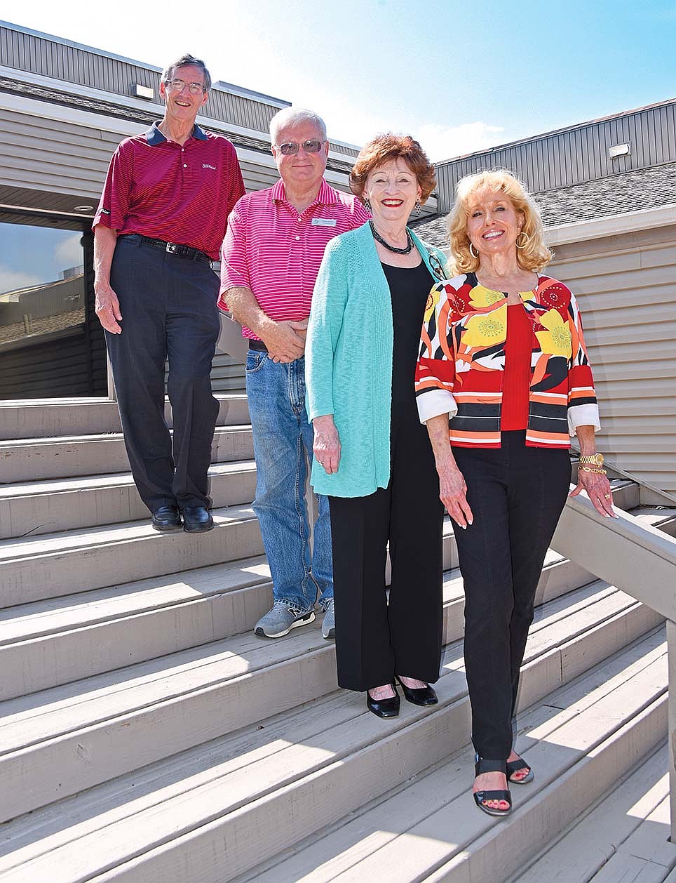 Charlotte with community arts colleagues outdoors